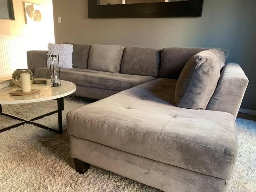 Sectional With Matching Ottoman