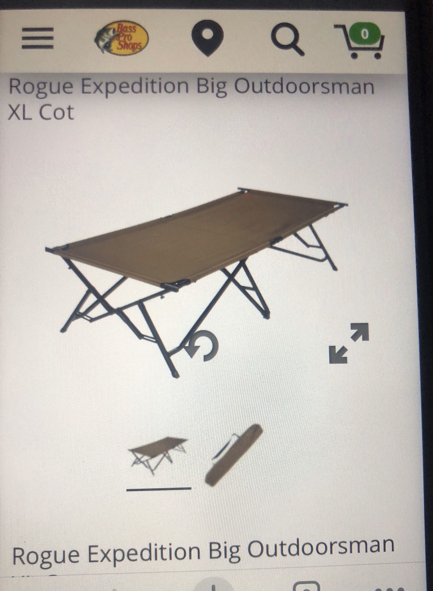 Rogue Expedition Camp Cot