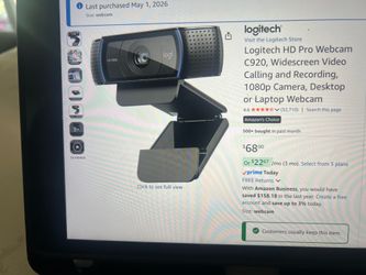 WebCam Logitech Pro HD C920