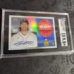 Logan Gilbert Seattle Mariners Rookie Auto Refractor