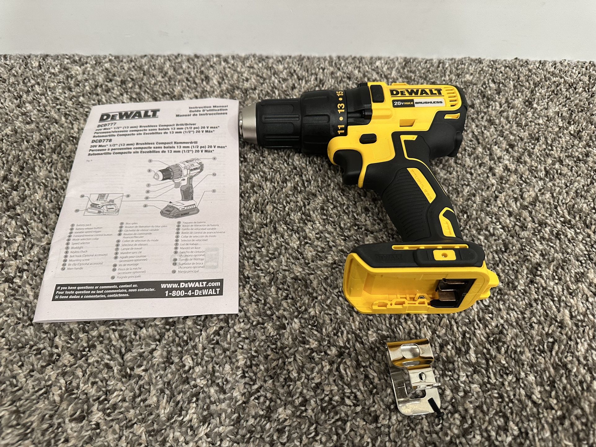 DEWALT 20V MAX Cordless Drill Driver, 1/2 Inch, 2 Speed (Tool Only)!