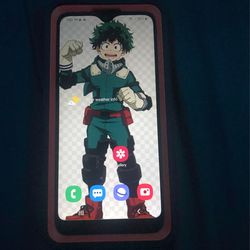 Android Phone With Case 