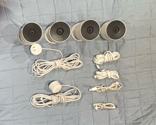 Google Nest Cameras W/6 Power Cords