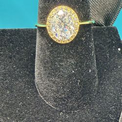 #- 102. Size 8 Oval-Shaped Moissanite Engagement Ring 2.0 CT