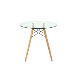 Homy Casa CHAD GLASS NL 31.5" Dining Table for Home and Outdoor Spaces