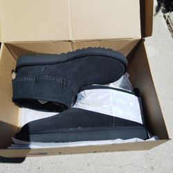 UGG Women's Ultra Mini Fringe Bling Suede Boots