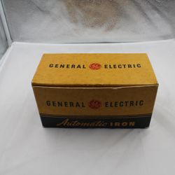 Vintage GE Automatic Iron Model 17F23X Original Box Americana Decor, Made in USA