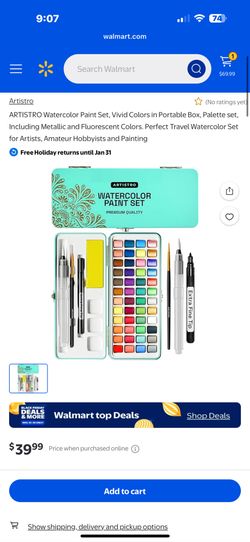 ARTISTRO Watercolor Paint Set, 
