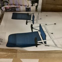 2pc. Foldable Chairs.