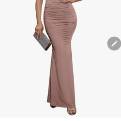  Women's Sleeveless Bodycon Corset Maxi Dress Spaghetti Strap Ruched Elegant Evening Wedding Guest Long Formal Dresses