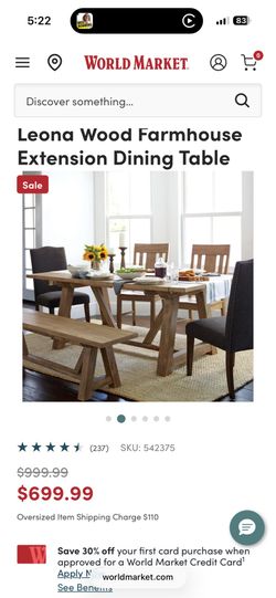 Wood farm house dining table like new