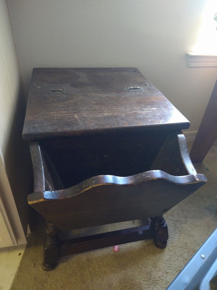 Vintage Solid Wood Side Table