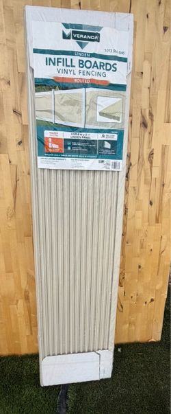 Linden 6 ft. x 8 ft. White Vinyl Fence