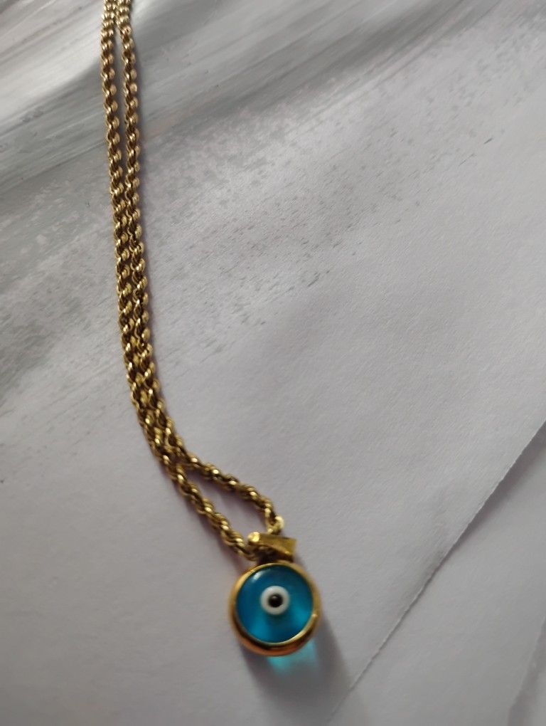 Real Gold Chain And Pendant 14k 20"