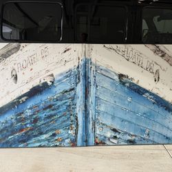 Nautical Ship Canvas Print: Coastal Lakehouse Wall Art 100” x 50” (8-1/3 feet)