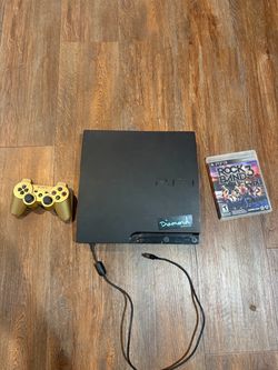 Sony PS3 Slim 160 GB + Wireless Controller & Rock Band 3 – READ DESCRIPTION