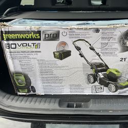 Greenworks Electric Lawn Mower (battery Operated)