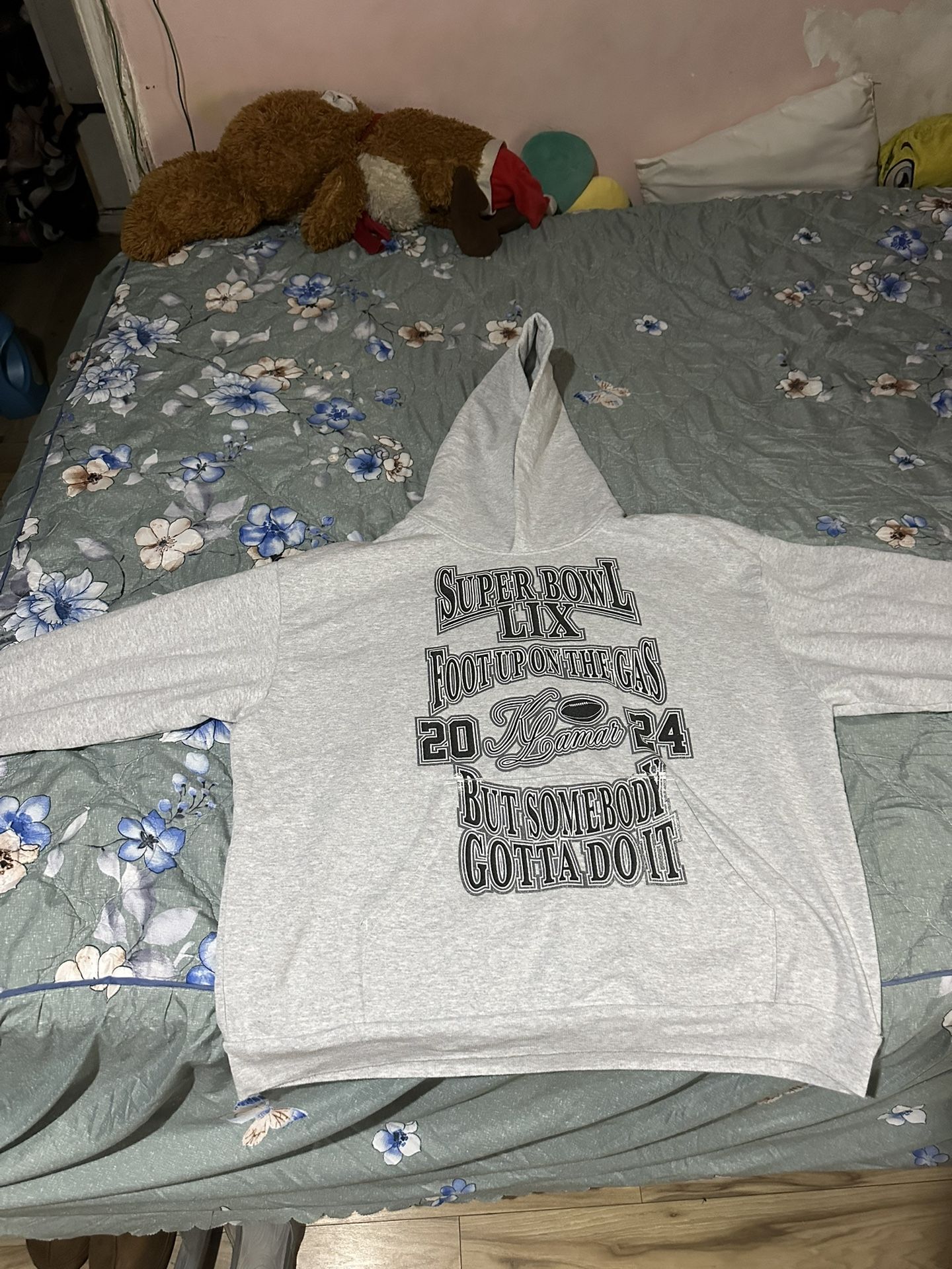 Kendrick Lamar X Super Bowl Foot on The Gas Hoodie And Larry June 