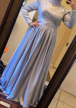 Long Sleeves Evening Dress