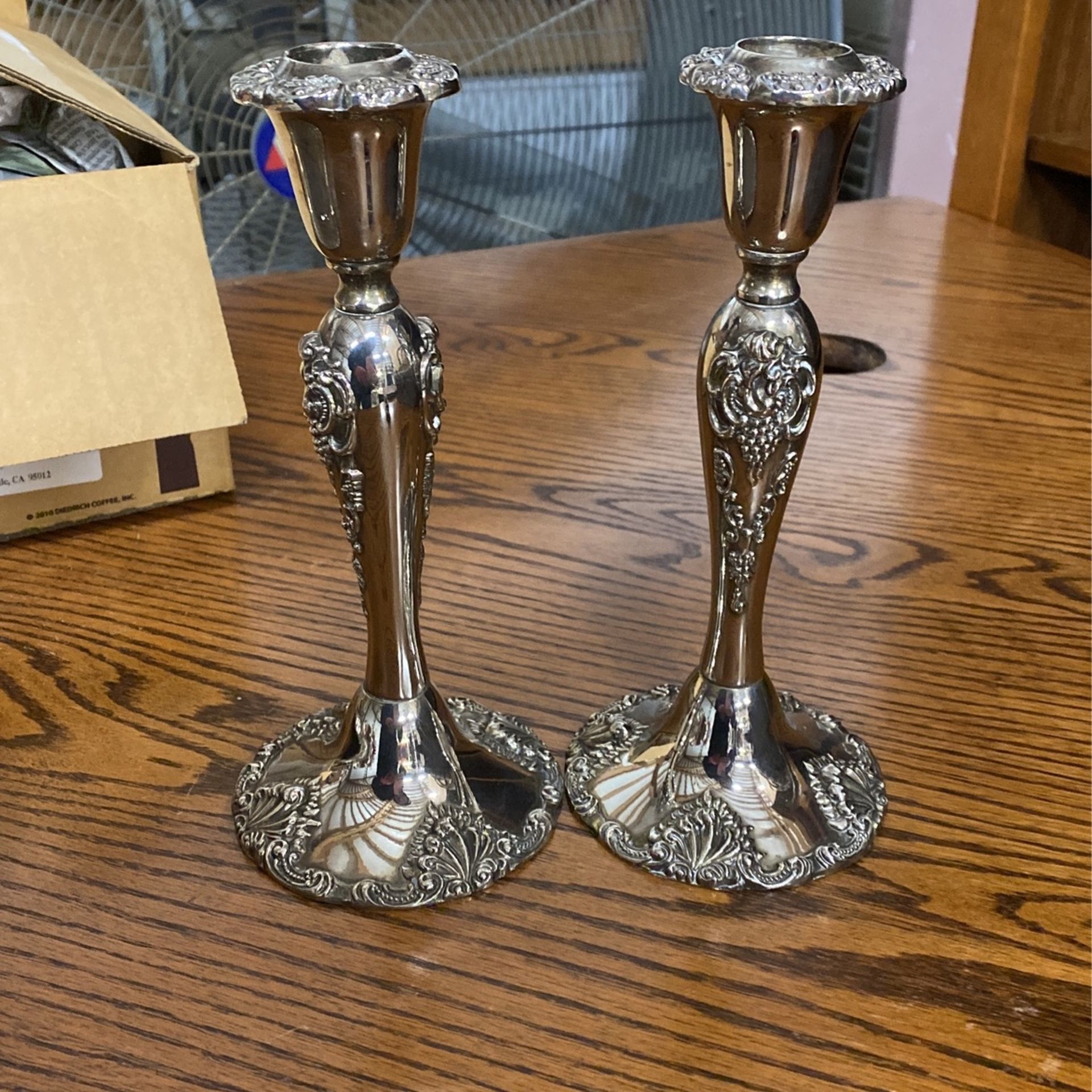 Pair Of Vintage Godinger Candle Holders