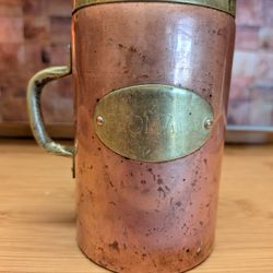 VINTAGE, COPPER AND BRASS GRATED CHEESE SHAKER '70s
