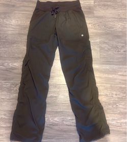 Lululemon Dance Studio Pant III Unlined Olive Green Size 4 Lightweight Athleisure