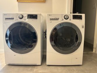 LG Front-Load Washer and Condenser Dryer Set