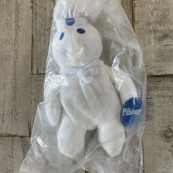 PILLSBURY DOUGHBOY Beanie Baby Plush - New in Bag with Original Tag