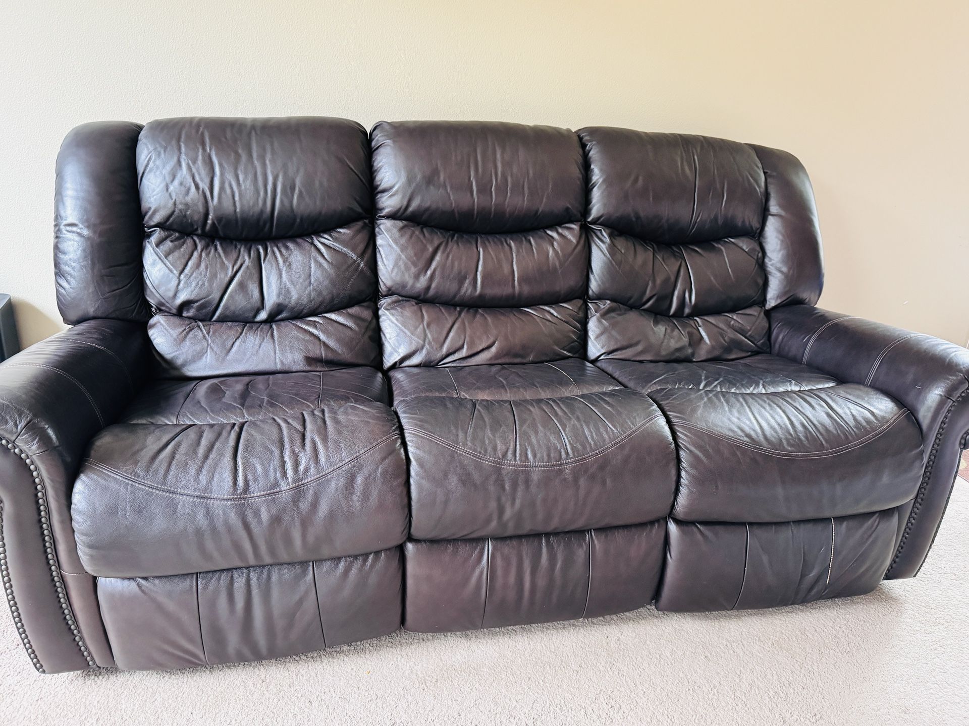 Premium Leather Recliner Sofa
