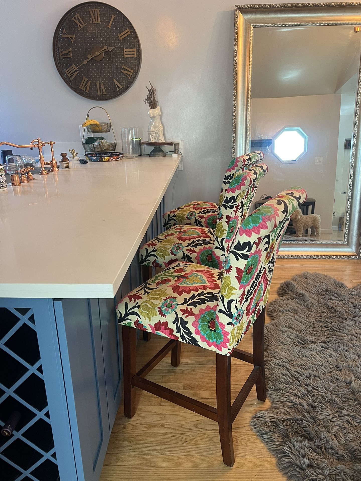 Counter Stools- Colorful Print