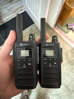 Cobra 2-Way Walkie Talkie Set | Pair of Handheld Radios