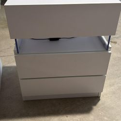 Desk Cabinet With Led Lights