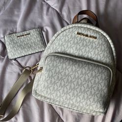 Michael Kors Backpack & Keychain Wallet