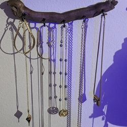 Custom Made Driftwood Jewelry Wall Hanger