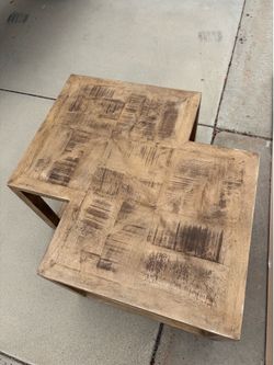 New Handmade rustic side table