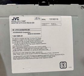 Jvc indash MODEL:KW-V130BT Used has lcd burn still works as is  Pick up only