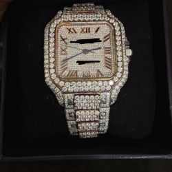 Moissanite ©️ Watch , Two Tone