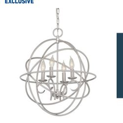 Kichler Vivian 4 -Light Brushed Nickel Modern/contemporary For Use in Bedrooms, Dining Rooms, Foyers, Kitchens, Living Rooms Chandelier