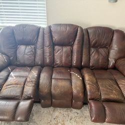 Lazy Boy Leather Sofa Recliner