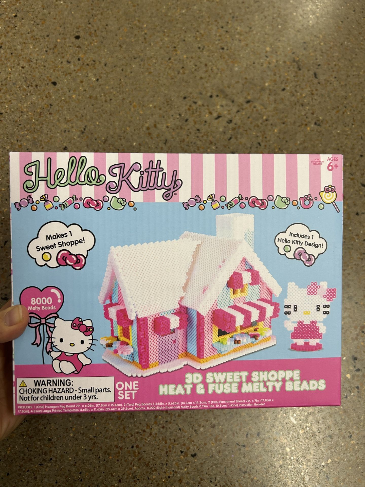 NWT hello kitty 3D sweet shoppe heat & fuse melty beads