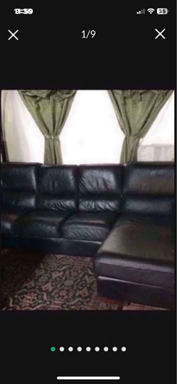 $1,175 OBO Ashley Furniture Beautiful L Shape Real Italian Leather Paid $3,500 up