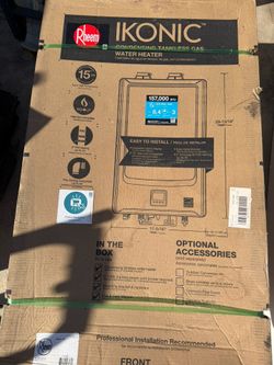 New Rheem Ikonic  8.4 GPM 157k BTU Tankless Water Heater Super High Efficiency 