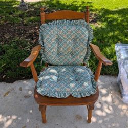 Wood Chair Spring Rocker Country Style