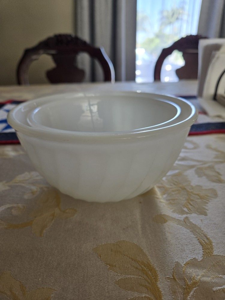 Fire King Milk Glass Bowls