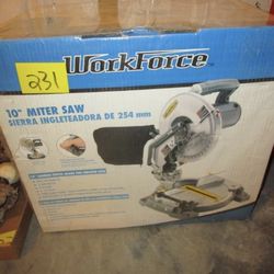 Workforce 10" Miter Saw - Like New. With Box.