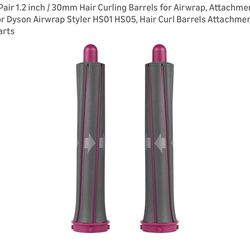 New pair of Dyson Airwrap compatible 30mm hair curling barrels