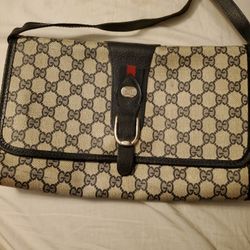 Gucci Authentic Black GG Logo, Monogram Canvas, Pochette Shoulder Handbag  for Sale in Londonderry, NH - OfferUp