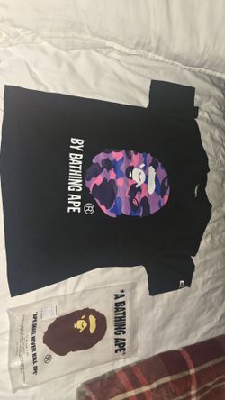 Purple bape shirt size medium READ DESCRIPTION