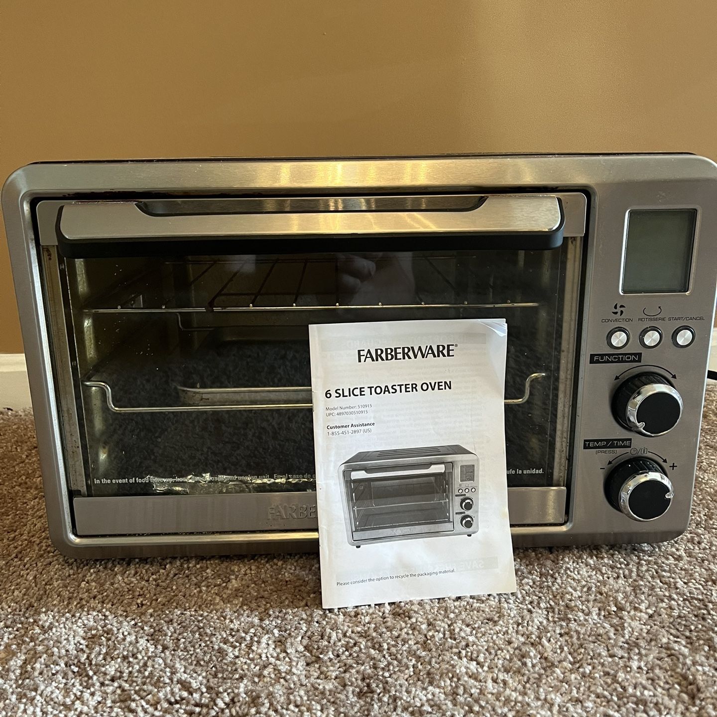 FARBERWARE 6 Slice Toaster Oven 25L, Model: 510915 for Sale in US - OfferUp