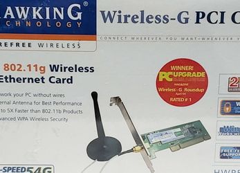Hawking hechnology Wireless-G PCI Card HWP54G
